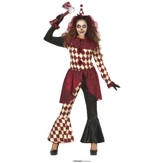 Kostýmy na karneval - Horrorový klaun dámský kostým