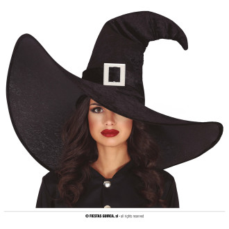 Klobouky, čepice, čelenky - Extra veliký čarodějnický klobouk černý