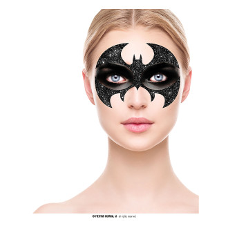 Doplňky - Flitrová maska netopýr