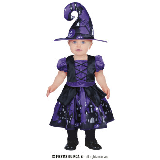 Kostýmy na karneval - Malá fialová čarodějka
