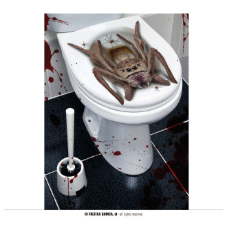Doplňky - Záchodová dekorace pavouk