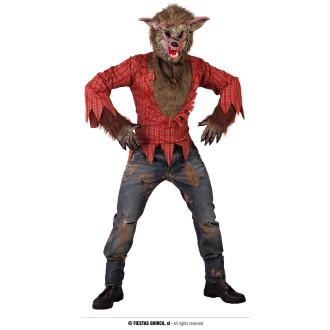 Kostýmy na karneval - Vlk kostým pro dospělé s maskou