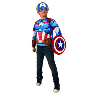Kostýmy na karneval - Captain America Dress Up Set