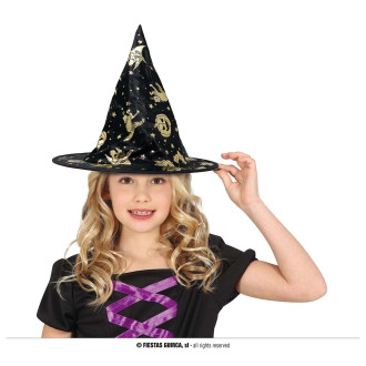 Klobouky, čepice, čelenky - Dětský čarodějnický klobouk halloween