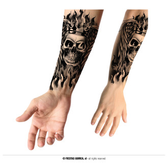 Doplňky - Skull tattoo - tetování