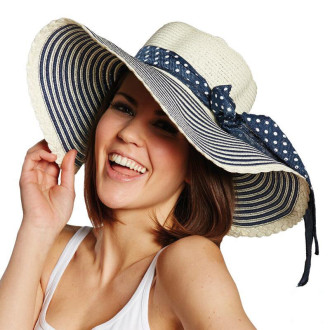 Klobouky, čepice, čelenky - Florentský dámský slaměný klobouk
