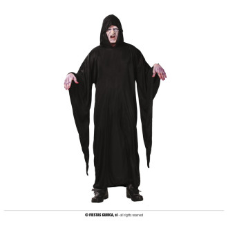 Kostýmy na karneval - DEATH černý plášť s kapucí