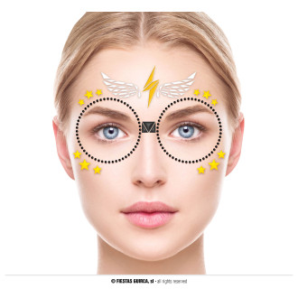 Líčidla, kosmetika - Brilianty s lepidlem - brýle