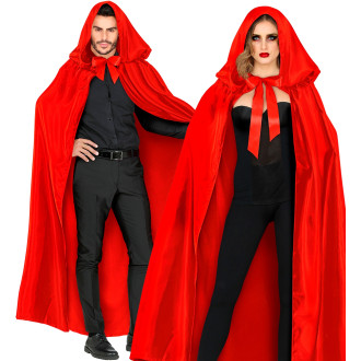 Kostýmy na karneval - Widmann Červený saténový plášť unisex