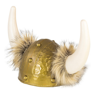 Klobouky, čepice, čelenky - Widmann Deluxe Viking přilba s kožešinou