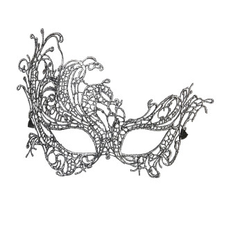 Masky, škrabošky - Widmann Stříbrná barokní maska