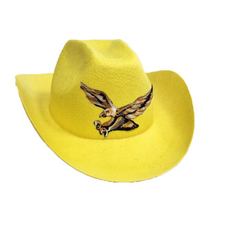Klobouky, čepice, čelenky - Kovbojský klobouk žlutý