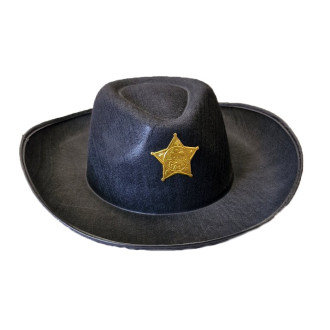 Klobouky, čepice, čelenky - Kovbojský klobouk se zlatou hvězdou bez šňůrky