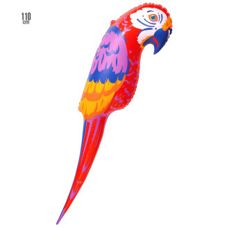Doplňky - Widmann Nafukovací papoušek 110 cm