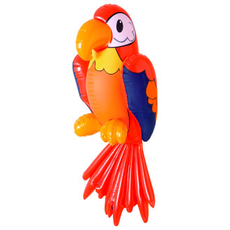 Doplňky - Widmann Nafukovací papoušek 60 cm