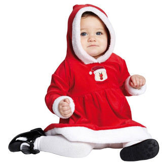 Kostýmy na karneval - Dětský kostým Miss Santa