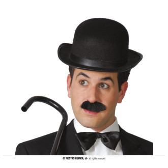 Klobouky, čepice, čelenky - Buřinka Chaplin černá