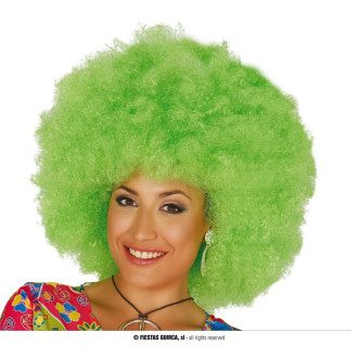 Paruky - Extra AFRO zelená paruka