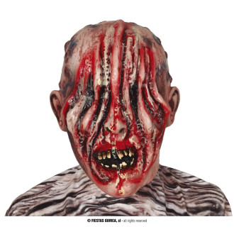Masky, škrabošky - Latexová maska zombie bez očí