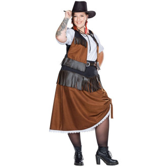 Kostýmy na karneval - Cowgirl fullcut - pro plnoštíhlé