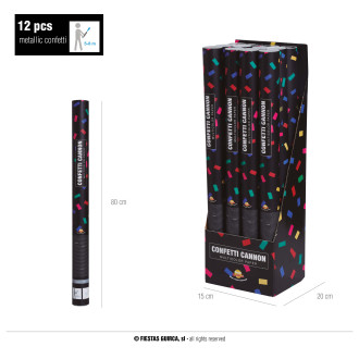 Doplňky - Vystřelovací konfety vícebarevné 80 cm