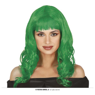 Paruky - Zelená paruka Aria