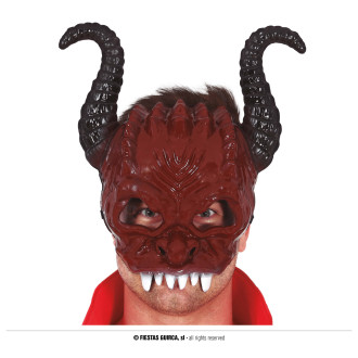 Doplňky - Devil polomaska s rohy