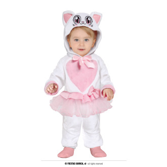 Kostýmy na karneval - Kitty baby - bílá kočička