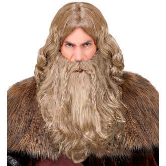 Paruky - Widmann Vikingská paruka s vousy a knírem