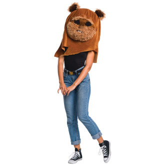 Masky, škrabošky - Ewok Plyšová maska pro dospělé
