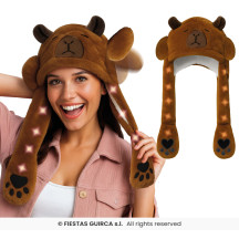 Čepice kapybara se světlem