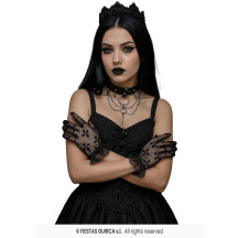 Krajkové rukavice s křížkem