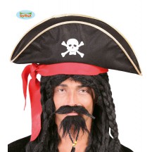 Pirátský klobouk pro dospělé se stuhou X