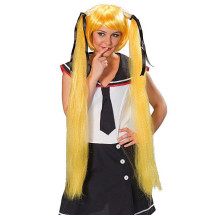 Sailor Space Girl žlutá - karnevalová paruka