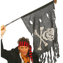 Pirátská vlajka 122 x 60 cm D