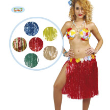 Havajská sukně mix barev 55 cm dlouhá