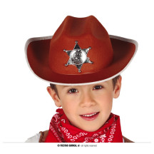 Kovbojský klobouk hnědý pro děti