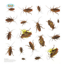Dekorace - 20 samolepících švábů