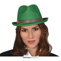Gangsterský klobouk zelený