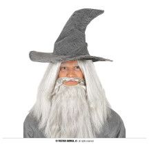 Šedý čarodějnický klobouk