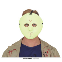 Hokejová mask fluoreskující