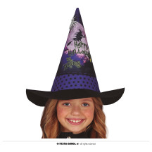 Modrý dětský čarodějnický klobouk