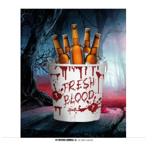 Kovový kbelík na "čerstvou krev"