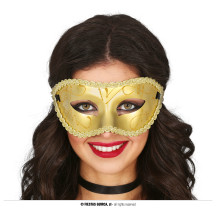 Zlatá dámská maska
