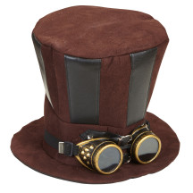 Widmann Steampukový klobouk s brýlemi