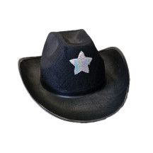 Kovbojský klobouk se stříbrnou hvězdou bez šňůrky