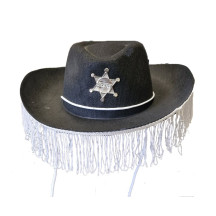 Kovbojský klobouk s třásněmi