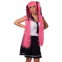 Sailor Space Girl pink - karnevalová paruka