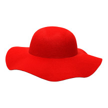 Filcový nezdobený 58 červená