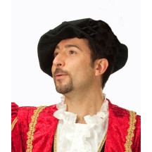 Baret černý sametový velikost 57
